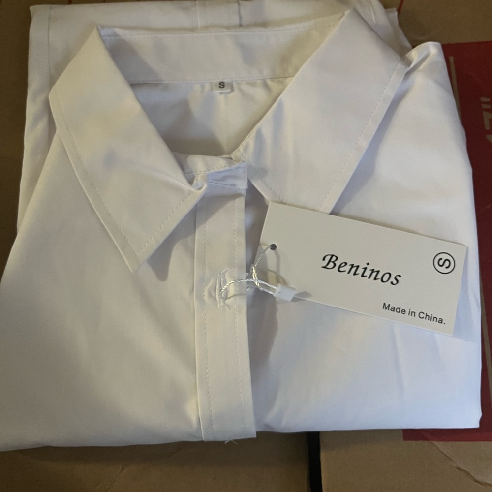 White long sleeve work shirt